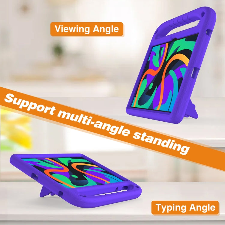 For Amazon Fire Max 11 2023 Handle EVA Shockproof Tablet Case with Holder(Purple) - Amazon by PMC TechLife | Online Shopping South Africa | PMC TechLife | Buy Now Pay Later Mobicred