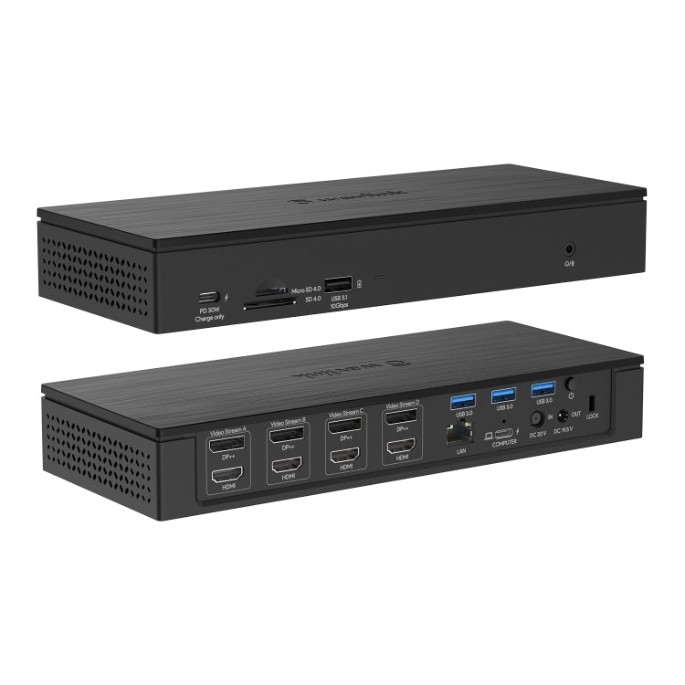 WAVLINK UG69PD10 1 to 4 Screens 4K/5K AV Transfer USB-C to HD Type-C Docking Station Hub, Plug:EU Plug - free shipping - PMc TechLife - Order now!