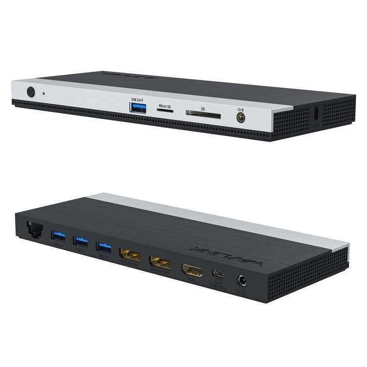 WAVLINK WL-UMD01 USB3.0 Splitter Docking Station Gigabit Ethernet / DP / HD Cable Converter(US Plug) - free shipping - PMC Jewellery - Order now!