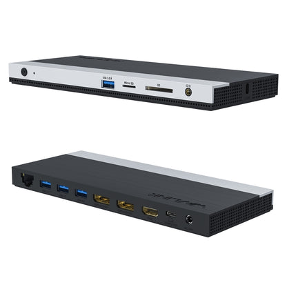 WAVLINK WL-UMD01 USB3.0 Splitter Docking Station Gigabit Ethernet / DP / HD Cable Converter(UK Plug) - USB 3.0 HUB by WAVLINK | Online Shopping South Africa | PMC Jewellery | Buy Now Pay Later Mobicred