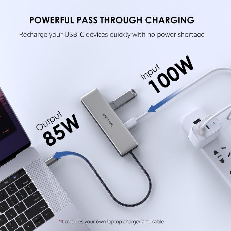 WAVLINK WL-UHP3411 10G Data Transfer Hub 4-in-1 Type-C to 4 USB-C 3.2 Gen2 Ports Adapter - free shipping - PMC Jewellery - Order now!