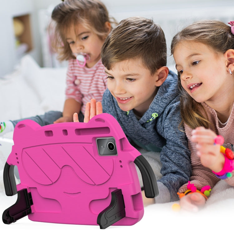 For Lenovo Tab P11 J606F/ P11 Plus J607F Ice Baby EVA Shockproof Hard PC Tablet Case(Rose Red+Black) - Lenovo by PMC TechLife | Online Shopping South Africa | PMC TechLife | Buy Now Pay Later Mobicred
