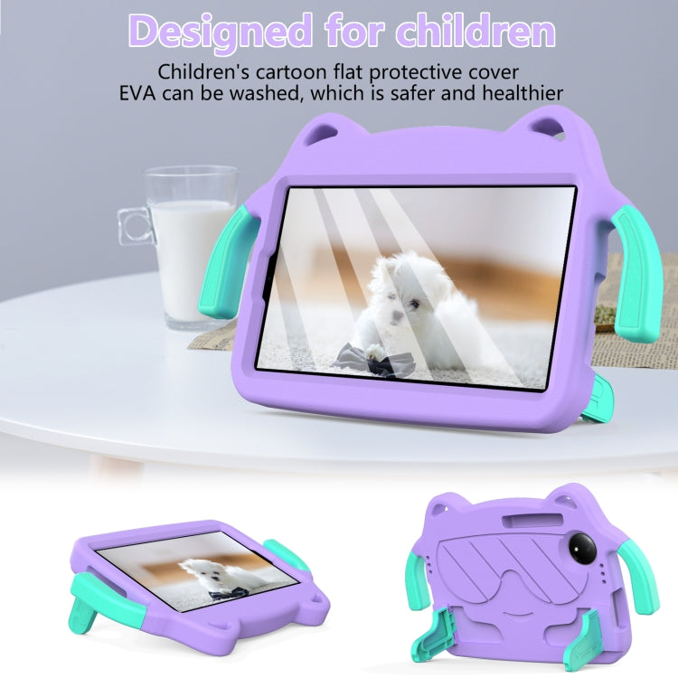 For TCL Tab 8 Gen2 2024 Ice Baby EVA Shockproof Hard PC Tablet Case(Light Purple+Mint Green) - Others by PMC TechLife | Online Shopping South Africa | PMC TechLife | Buy Now Pay Later Mobicred