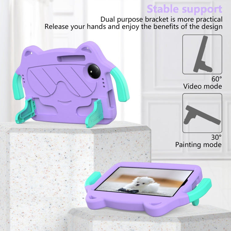 For TCL Tab 8 Gen2 2024 Ice Baby EVA Shockproof Hard PC Tablet Case(Light Purple+Mint Green) - Others by PMC TechLife | Online Shopping South Africa | PMC TechLife | Buy Now Pay Later Mobicred