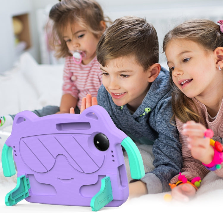 For TCL Tab 8 Gen2 2024 Ice Baby EVA Shockproof Hard PC Tablet Case(Light Purple+Mint Green) - Others by PMC TechLife | Online Shopping South Africa | PMC TechLife | Buy Now Pay Later Mobicred