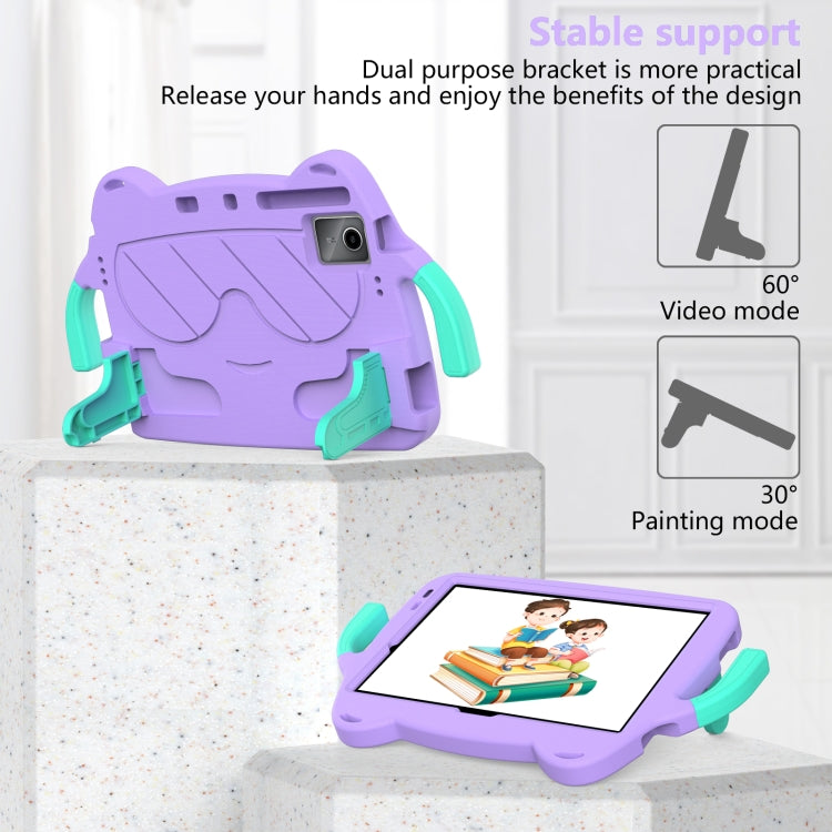 For Onn Tbspg 100110027 2023 Ice Baby EVA Shockproof Hard PC Tablet Case(Light Purple+Mint Green) - Others by PMC TechLife | Online Shopping South Africa | PMC TechLife | Buy Now Pay Later Mobicred