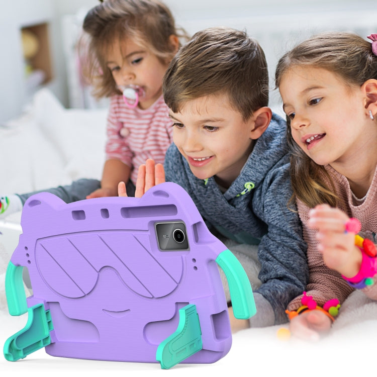 For Onn Tbspg 100110027 2023 Ice Baby EVA Shockproof Hard PC Tablet Case(Light Purple+Mint Green) - Others by PMC TechLife | Online Shopping South Africa | PMC TechLife | Buy Now Pay Later Mobicred