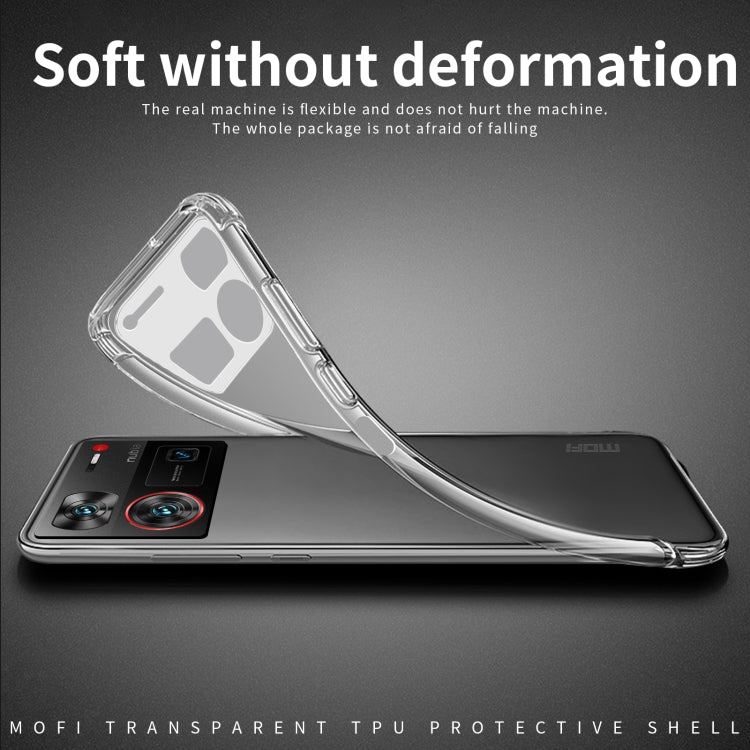 For Nubia Z60 Ultra MOFI Ming Series Transparent Ultra-thin TPU Phone Case(Transparent) - ZTE Cases by MOFI | Online Shopping South Africa | PMC Jewellery