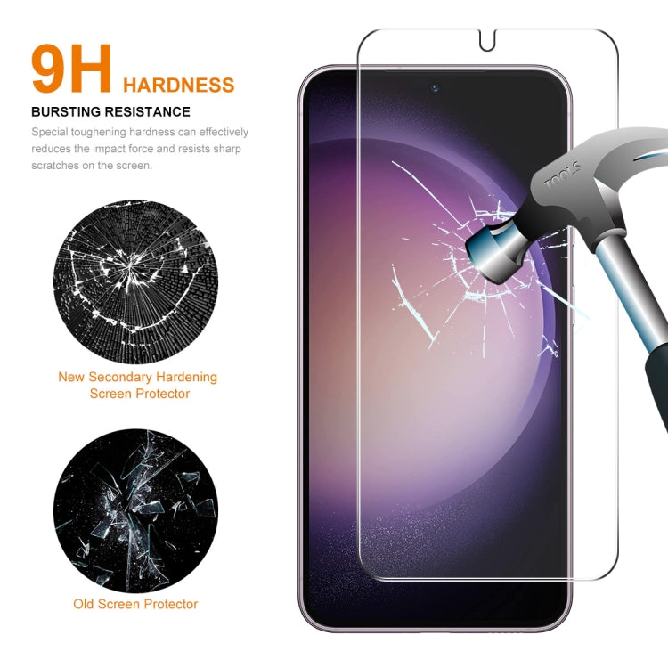 For Samsung Galaxy S24 5G 10pcs ENKAY 0.18mm High Aluminum-silicon Tempered Glass Film, Support Ultrasonic Fingerprint Unclock - Galaxy S24 5G Tempered Glass by ENKAY | Online Shopping South Africa | PMC Jewellery | Buy Now Pay Later Mobicred