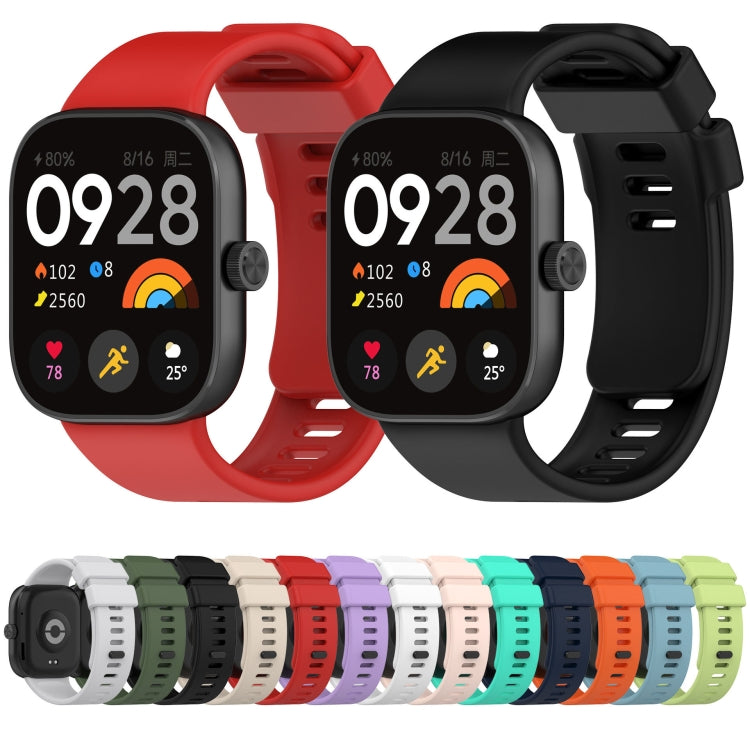 For Redmi Watch 4 Solid Color Silicone Sports Watch Band(Light Blue) - Watch Bands by PMC TechLife | Online Shopping South Africa | PMC TechLife