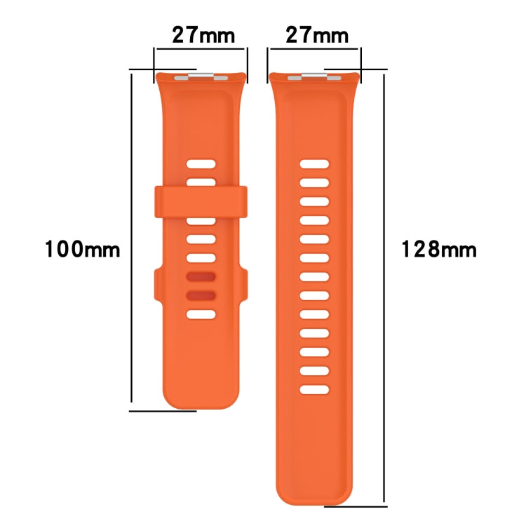 For Redmi Watch 4 Solid Color Silicone Sports Watch Band(Black) - Watch Bands by PMC TechLife | Online Shopping South Africa | PMC TechLife