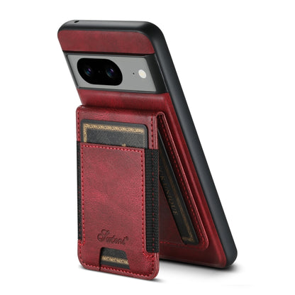 For Google Pixel 6 Suteni H17 Oil Eax Leather Detachable Wallet Phone Case(Red) - Google Cases by Suteni | Online Shopping South Africa | PMC Jewellery | Buy Now Pay Later Mobicred