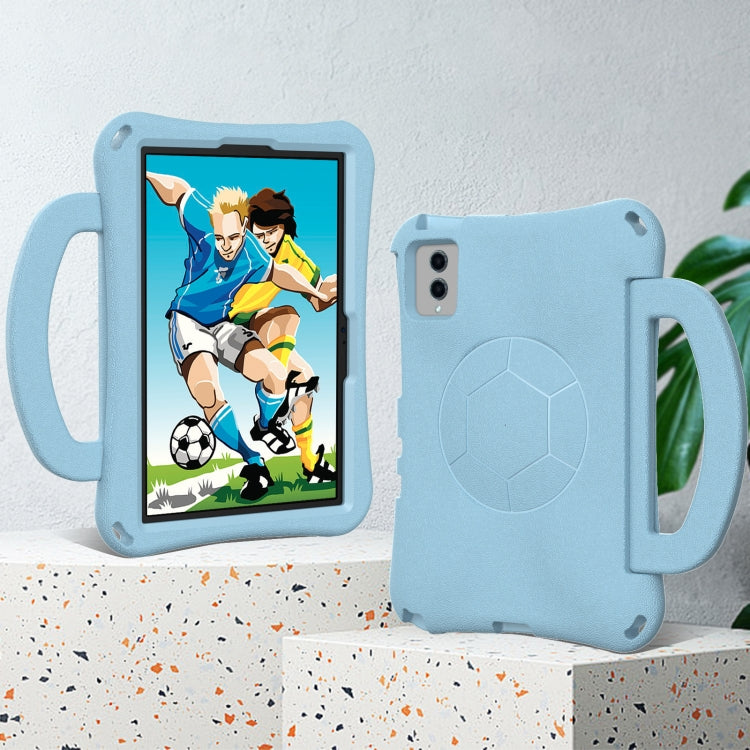 For Samsung Galaxy Tab S9 FE 11 X510 2023 Handle Football Shaped EVA Shockproof Tablet Case(Light Blue) - free shipping - PMC Jewellery - Order now!