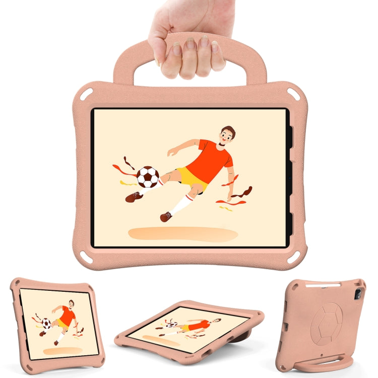 For iPad Air 11 2024 Handle Football Shaped EVA Shockproof Tablet Case(Light Pink) - iPad Air 11 2024 Cases by PMC Jewellery | Online Shopping South Africa | PMC Jewellery | Buy Now Pay Later Mobicred