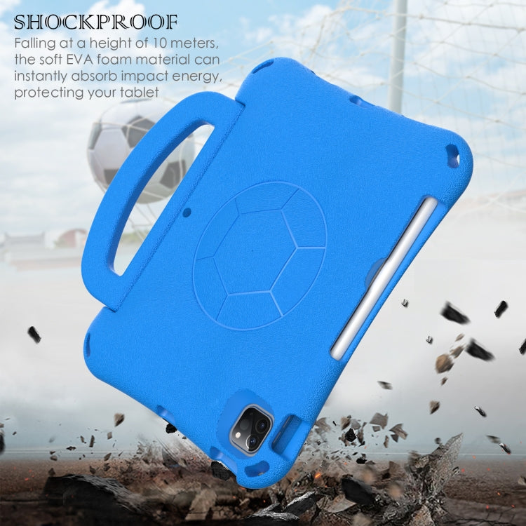 For iPad Pro 11 2024 Handle Football Shaped EVA Shockproof Tablet Case(Blue) - iPad Pro 11 2024 Cases by PMC Jewellery | Online Shopping South Africa | PMC Jewellery | Buy Now Pay Later Mobicred