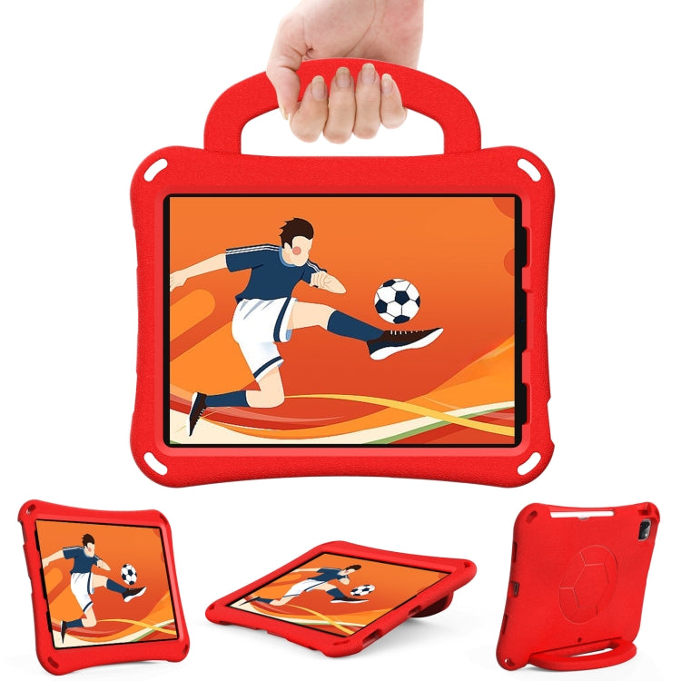 For iPad Pro 11 2024 Handle Football Shaped EVA Shockproof Tablet Case(Red) - iPad Pro 11 2024 Cases by PMC Jewellery | Online Shopping South Africa | PMC Jewellery | Buy Now Pay Later Mobicred