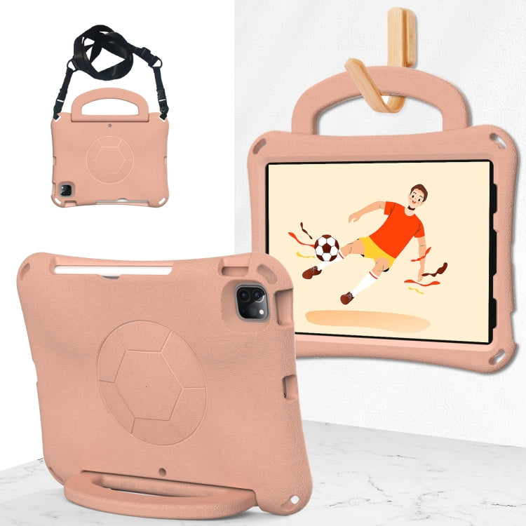For iPad Pro 11 2024 Handle Football Shaped EVA Shockproof Tablet Case(Light Pink) - iPad Pro 11 2024 Cases by PMC TechLife | Online Shopping South Africa | PMC TechLife | Buy Now Pay Later Mobicred