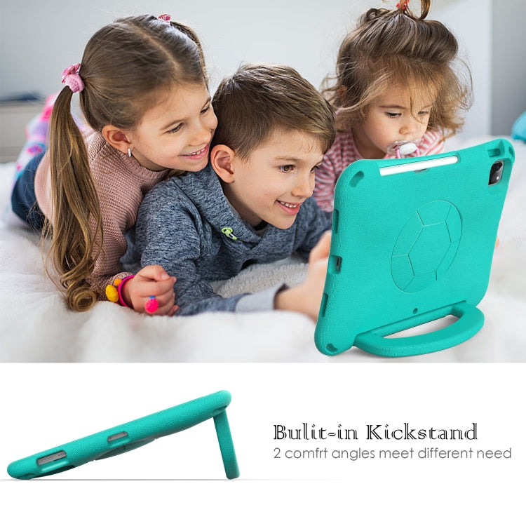 For iPad Pro 11 2024 Handle Football Shaped EVA Shockproof Tablet Case(Mint  Green) - iPad Pro 11 2024 Cases by PMC TechLife | Online Shopping South Africa | PMC TechLife | Buy Now Pay Later Mobicred