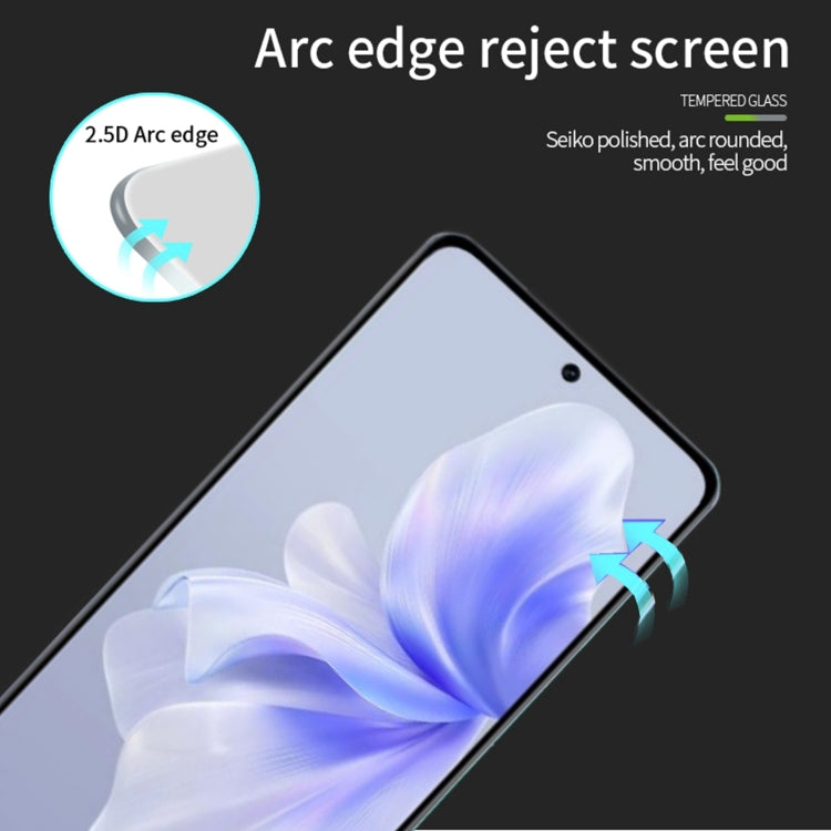 For vivo S18e MOFI 9H 2.5D Full Screen Tempered Glass Film(Black) - vivo Tempered Glass by MOFI | Online Shopping South Africa | PMC Jewellery