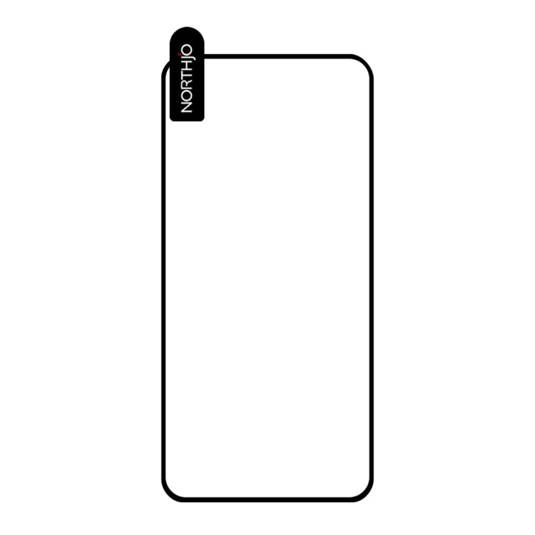 For Samsung Galaxy A54 5G NORTHJO A++ Screen Protector Full Glue Silk Printing Tempered Glass Film(Black) - Galaxy Tempered Glass by NORTHJO | Online Shopping South Africa | PMC TechLife