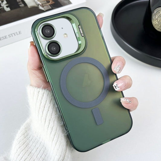 For iPhone 11 MagSafe Lens Holder PC Hybrid TPU Phone Case(Green) - iPhone 11 Cases by PMC Jewellery | Online Shopping South Africa | PMC Jewellery