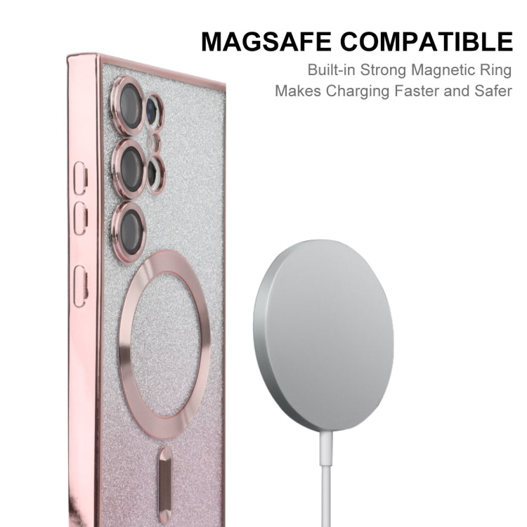 For Samsung Galaxy S25 Ultra 5G ENKAY Hat-Prince Magnetic Glitter Plated TPU Phone Case with Lens Film(Golden) - Galaxy S25 Ultra 5G Cases by ENKAY | Online Shopping South Africa | PMC Jewellery | Buy Now Pay Later Mobicred