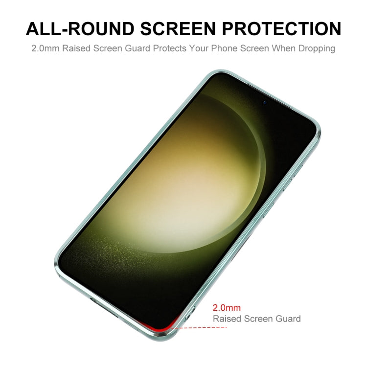 For Samsung Galaxy S25 5G ENKAY Hat-Prince Magnetic Glitter Plated TPU Phone Case with Lens Film(Black) - Galaxy S25 5G Cases by ENKAY | Online Shopping South Africa | PMC Jewellery | Buy Now Pay Later Mobicred