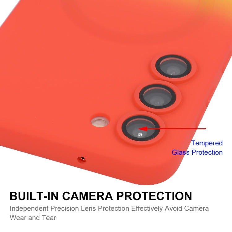 For Samsung Galaxy S23 5G ENKAY Hat-Prince MagSafe Rainbow Gradient Silicone Phone Case with Lens Film(Dark Blue) - Galaxy S23 5G Cases by ENKAY | Online Shopping South Africa | PMC TechLife | Buy Now Pay Later Mobicred