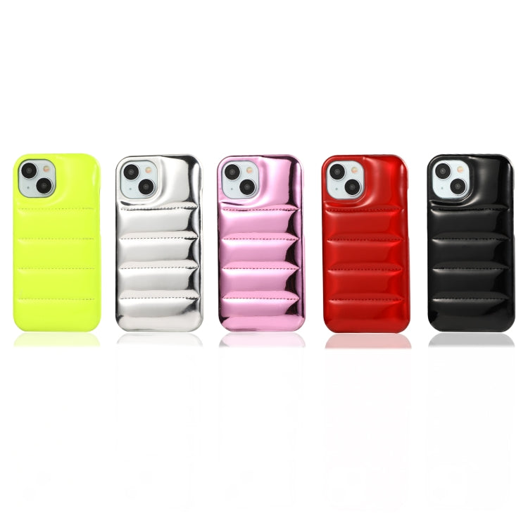 For iPhone 15 Pro Max Laser Aurora Down Jacket All-inclusive Phone Case(Silver) - iPhone 15 Pro Max Cases by PMC TechLife | Online Shopping South Africa | PMC TechLife | Buy Now Pay Later Mobicred
