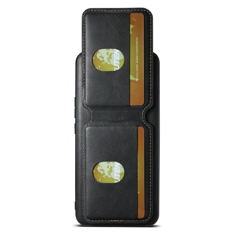 For Honor Magic6 Pro Suteni H02 Leather Wallet Stand Back Phone Case(Black) - Honor Cases by Suteni | Online Shopping South Africa | PMC Jewellery | Buy Now Pay Later Mobicred