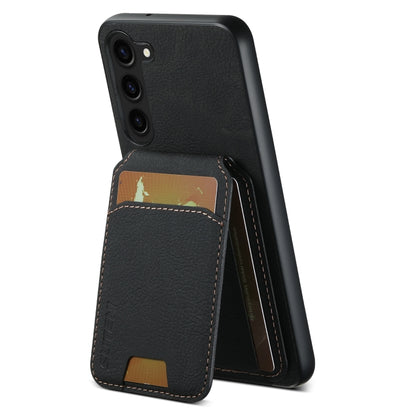 For Samsung Galaxy S24+ 5G Suteni H02 Litchi Leather Card Wallet Stand Back Phone Case(Black) - Galaxy S24+ 5G Cases by Suteni | Online Shopping South Africa | PMC Jewellery | Buy Now Pay Later Mobicred