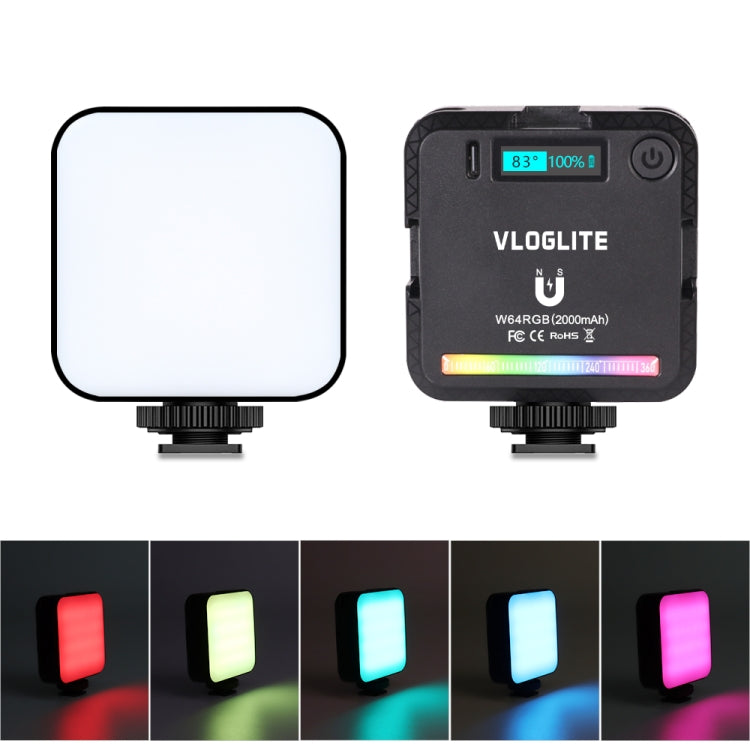 VLOGLITE W64RGB Dimmable RGB LED Pocket Fill Light 20 Modes Live Broadcast Video Light - free shipping - PMC TechLife - Order now!
