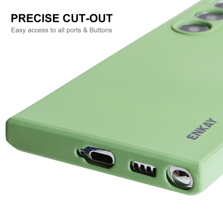 For Samsung Galaxy S25 Ultra 5G ENKAY Liquid Silicone Soft Shockproof Phone Case(Dark Blue) - free shipping - PMC Jewellery - Order now!
