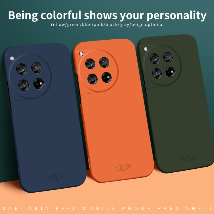 For OnePlus 12 MOFI Qin Series Skin Feel All-inclusive PC Phone Case(Gray) - OnePlus Cases by MOFI | Online Shopping South Africa | PMC TechLife | Buy Now Pay Later Mobicred