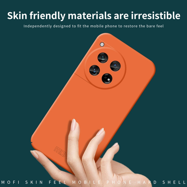 For OnePlus 12 MOFI Qin Series Skin Feel All-inclusive PC Phone Case(Beige) - OnePlus Cases by MOFI | Online Shopping South Africa | PMC TechLife | Buy Now Pay Later Mobicred