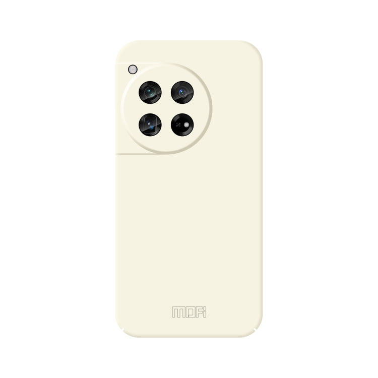 For OnePlus 12 MOFI Qin Series Skin Feel All-inclusive PC Phone Case(Beige) - OnePlus Cases by MOFI | Online Shopping South Africa | PMC TechLife | Buy Now Pay Later Mobicred