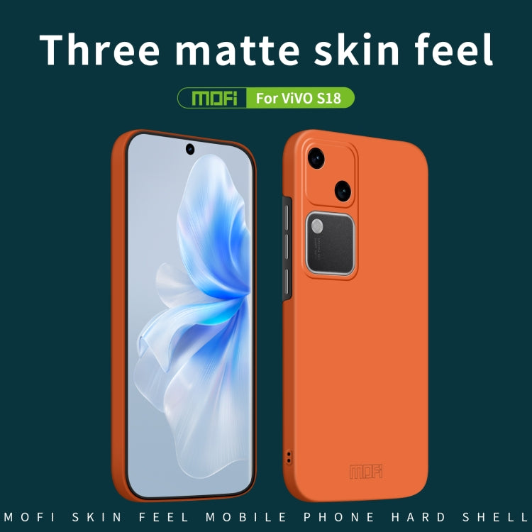 For vivo S18 MOFI Qin Series Skin Feel All-inclusive PC Phone Case(Blue) - vivo Cases by MOFI | Online Shopping South Africa | PMC TechLife | Buy Now Pay Later Mobicred