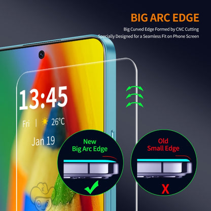 For OPPO Reno11 F ENKAY 9H Big Arc Edge High Aluminum-silicon Tempered Glass Film - Reno11 F Tempered Glass by ENKAY | Online Shopping South Africa | PMC Jewellery | Buy Now Pay Later Mobicred