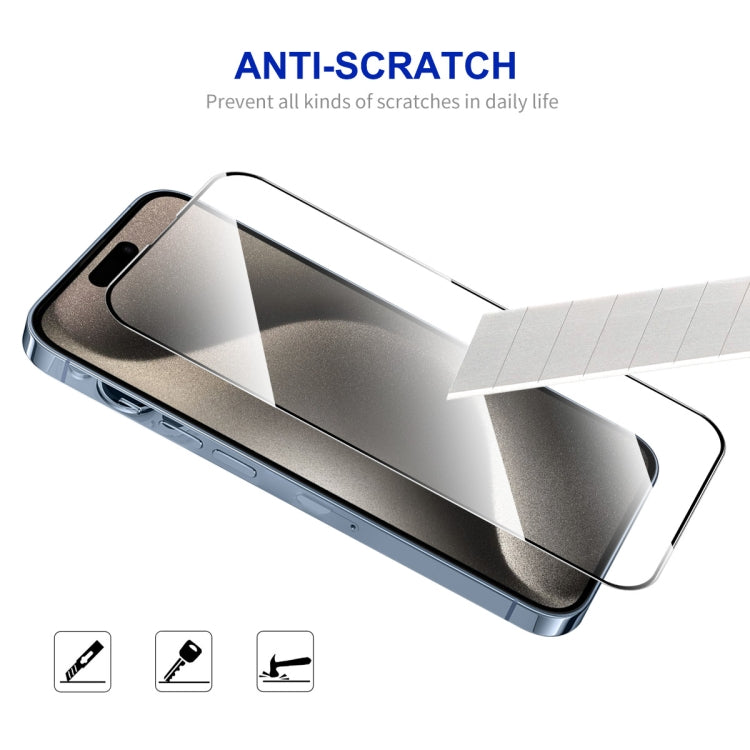 For iPhone 15 Pro ENKAY Easy Install High Alumina Silicon Full Glass Film - free shipping - PMC TechLife - Order now!