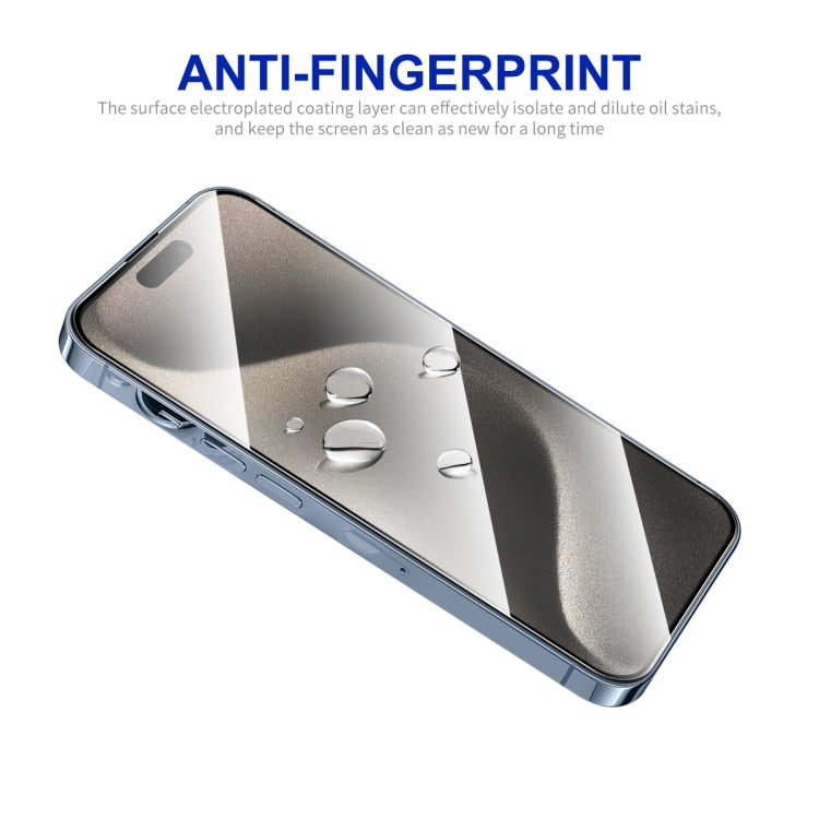 For iPhone 15 Pro ENKAY Easy Install High Alumina Silicon Full Glass Film - free shipping - PMC TechLife - Order now!