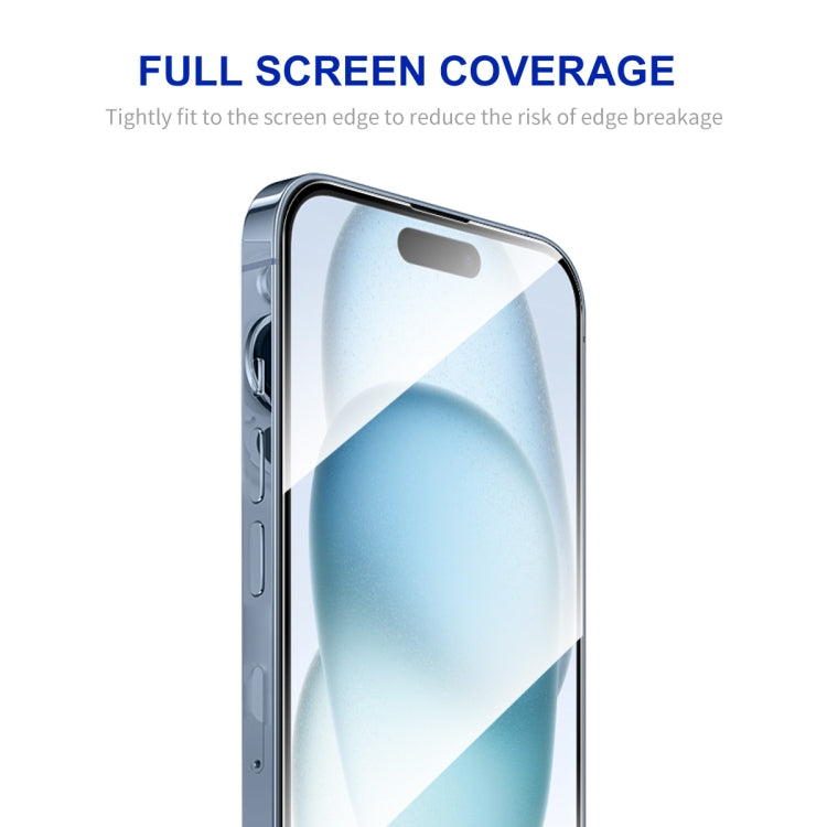 For iPhone 15 ENKAY Easy Install High Alumina Silicon Full Glass Film - iPhone 15 Tempered Glass by ENKAY | Online Shopping South Africa | PMC TechLife | Buy Now Pay Later Mobicred
