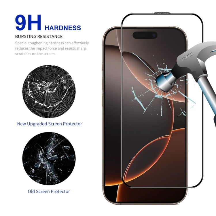 For iPhone 16 Pro ENKAY Easy Install High Alumina Silicon Full Glass Film - iPhone 16 Pro Tempered Glass by ENKAY | Online Shopping South Africa | PMC Jewellery | Buy Now Pay Later Mobicred