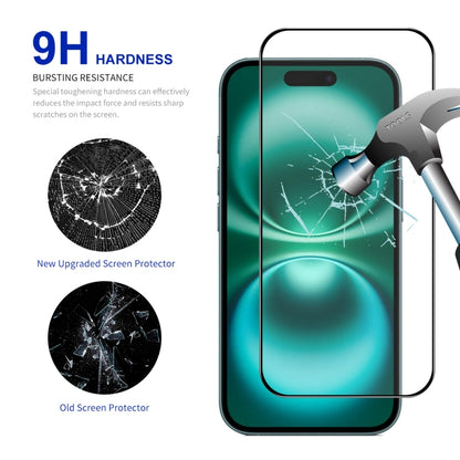 For iPhone 16 Plus ENKAY Easy Install High Alumina Silicon Full Glass Film - iPhone 16 Plus Tempered Glass by ENKAY | Online Shopping South Africa | PMC Jewellery | Buy Now Pay Later Mobicred