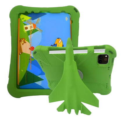For iPad Air 11 2024 360 Rotation Aircraft Holder EVA Shockproof Tablet Case(Green) - iPad Air 11 2024 Cases by PMC Jewellery | Online Shopping South Africa | PMC Jewellery | Buy Now Pay Later Mobicred