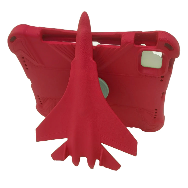 For iPad Pro 11 2024 360 Rotation Aircraft Holder EVA Shockproof Tablet Case(Red) - iPad Pro 11 2024 Cases by PMC TechLife | Online Shopping South Africa | PMC TechLife | Buy Now Pay Later Mobicred