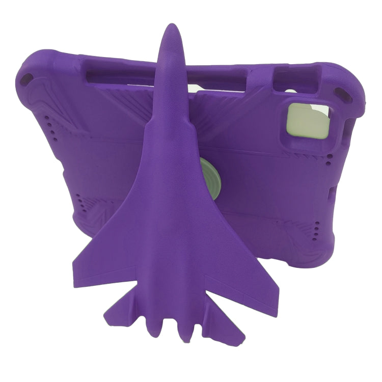 For iPad Pro 11 2024 360 Rotation Aircraft Holder EVA Shockproof Tablet Case(Purple) - iPad Pro 11 2024 Cases by PMC TechLife | Online Shopping South Africa | PMC TechLife | Buy Now Pay Later Mobicred