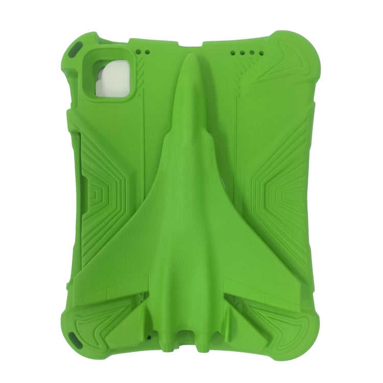 For iPad Pro 11 2024 360 Rotation Aircraft Holder EVA Shockproof Tablet Case(Green) - iPad Pro 11 2024 Cases by PMC Jewellery | Online Shopping South Africa | PMC Jewellery | Buy Now Pay Later Mobicred