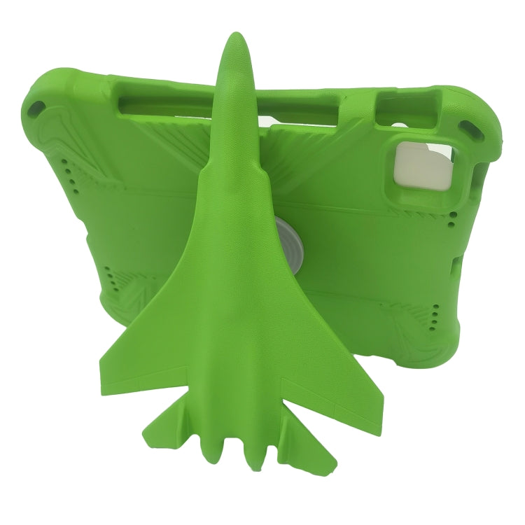 For iPad Pro 11 2024 360 Rotation Aircraft Holder EVA Shockproof Tablet Case(Green) - iPad Pro 11 2024 Cases by PMC Jewellery | Online Shopping South Africa | PMC Jewellery | Buy Now Pay Later Mobicred