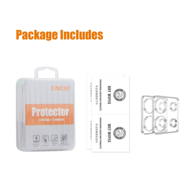 For Xiaomi Redmi Note 13 Pro 5G 2pcs ENKAY Hat-Prince 9H Rear Camera Lens Tempered Glass Film(Transparent) -  by ENKAY | Online Shopping South Africa | PMC TechLife | Buy Now Pay Later Mobicred