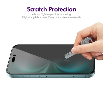 For iPhone 16 ENKAY Easy Install Anti-peeping Privacy Full Screen Tempered Glass Film - iPhone 16 Tempered Glass by ENKAY | Online Shopping South Africa | PMC Jewellery | Buy Now Pay Later Mobicred